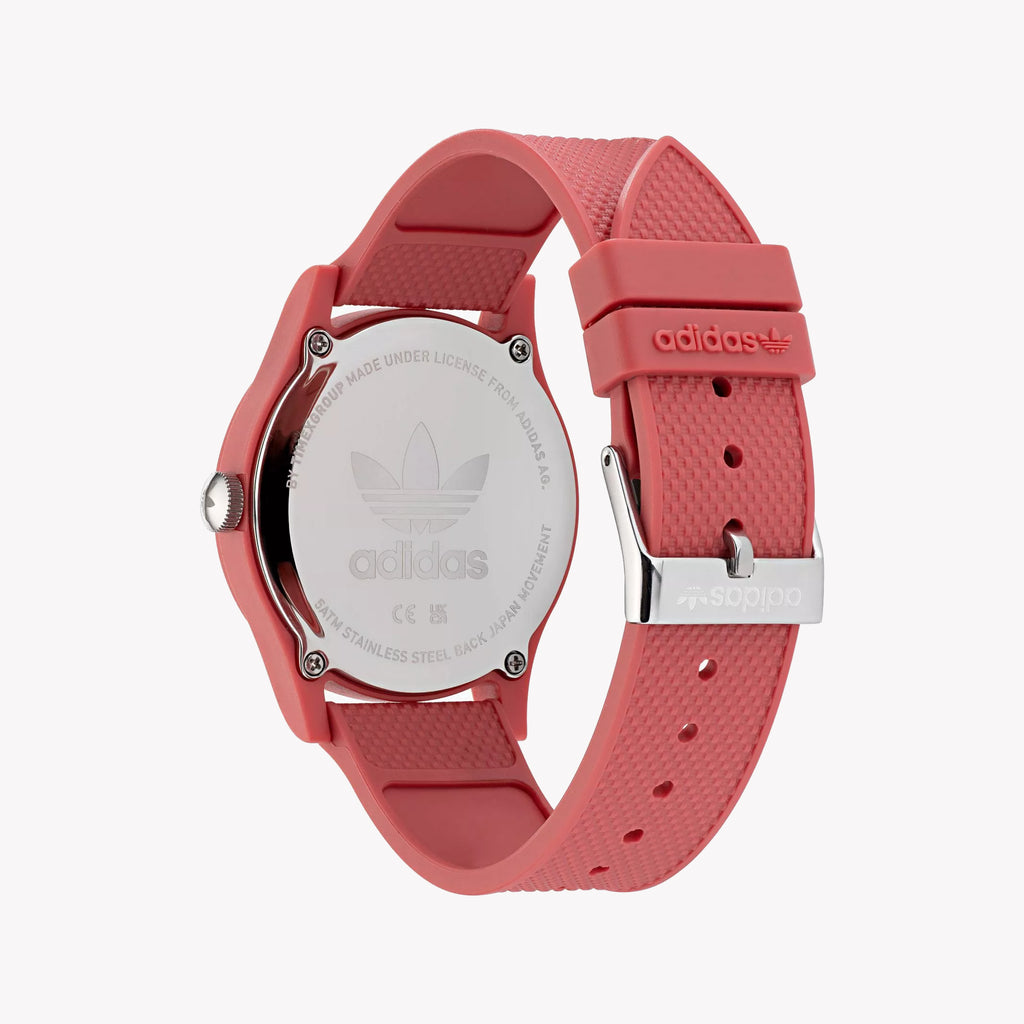 Adidas Women's Red Rubber Watch, Synthetic | Aost22046