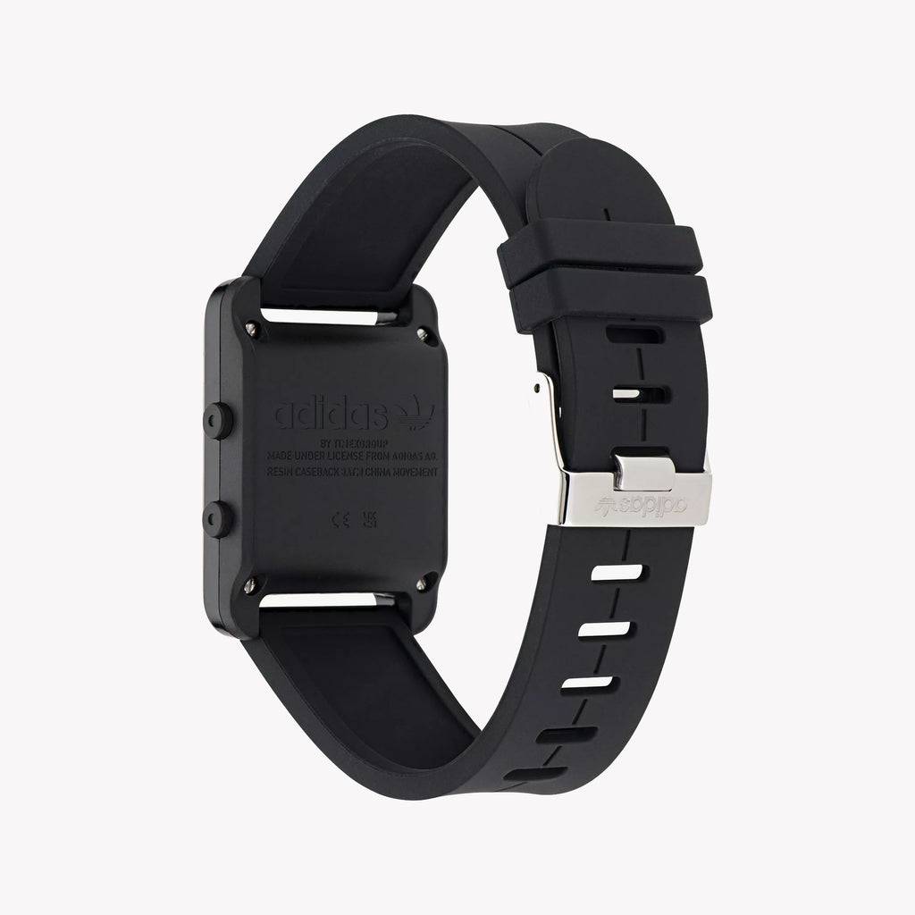 Adidas Unisex Black Silicone Digital Watch | Aost23568