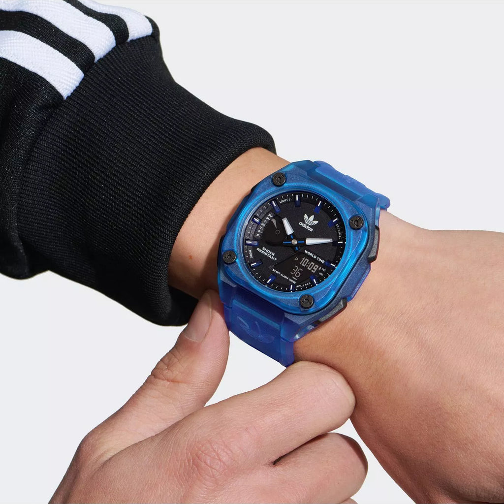 Adidas Unisex Blue Synthetic Watch | Aost23058
