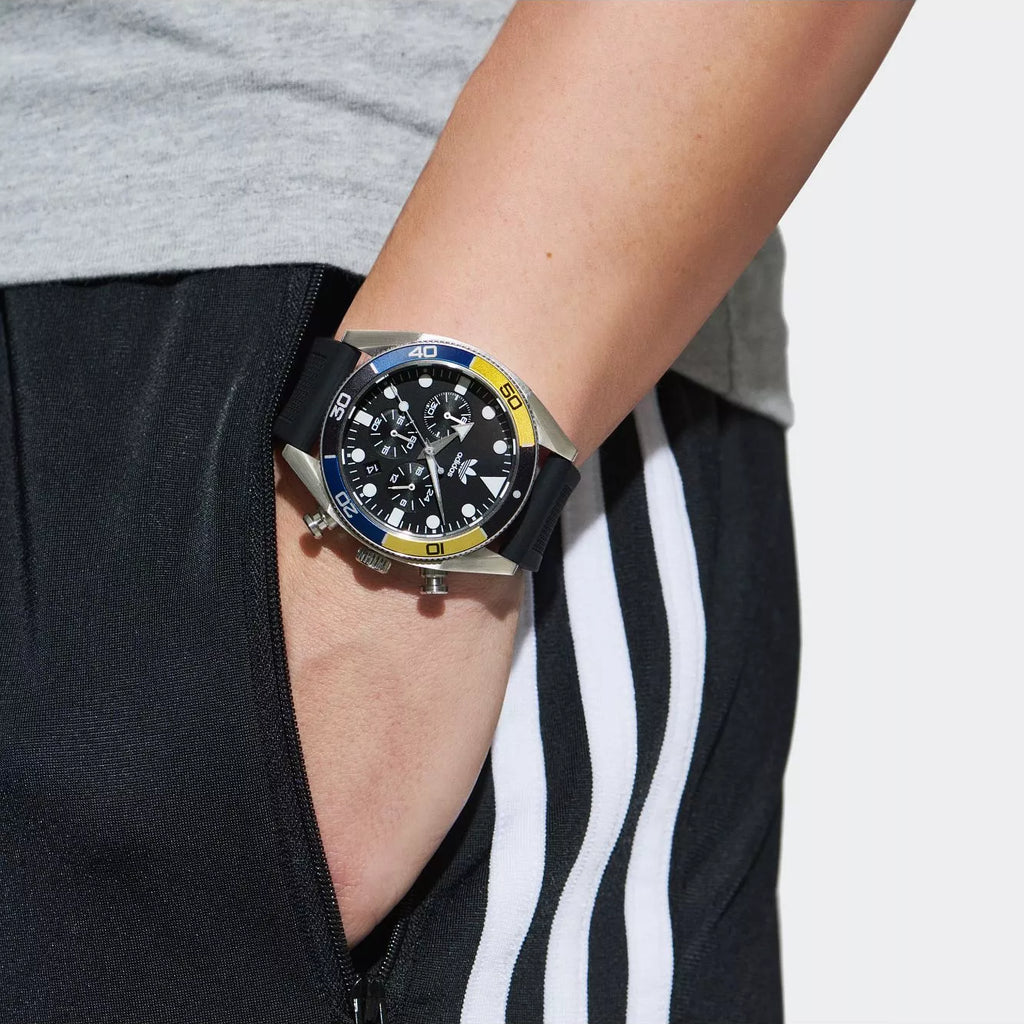 Adidas Men's Stainless Steel Black Silicone Watch | Aofh23003