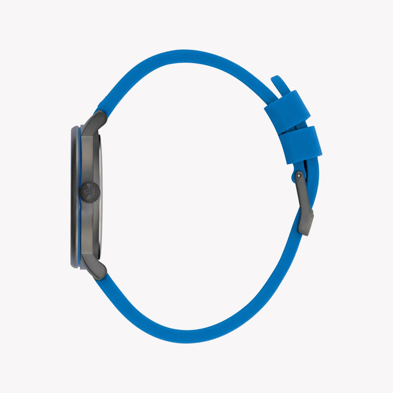 Adidas Unisex Grey/Silicone Blue Watch | Aosy22019