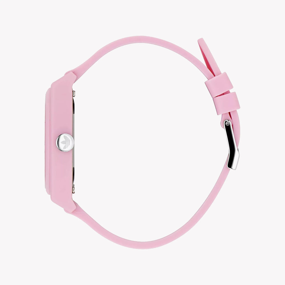Adidas Women's Pink Rubber Watch, Synthetic/White | Aost23553 by i-watch