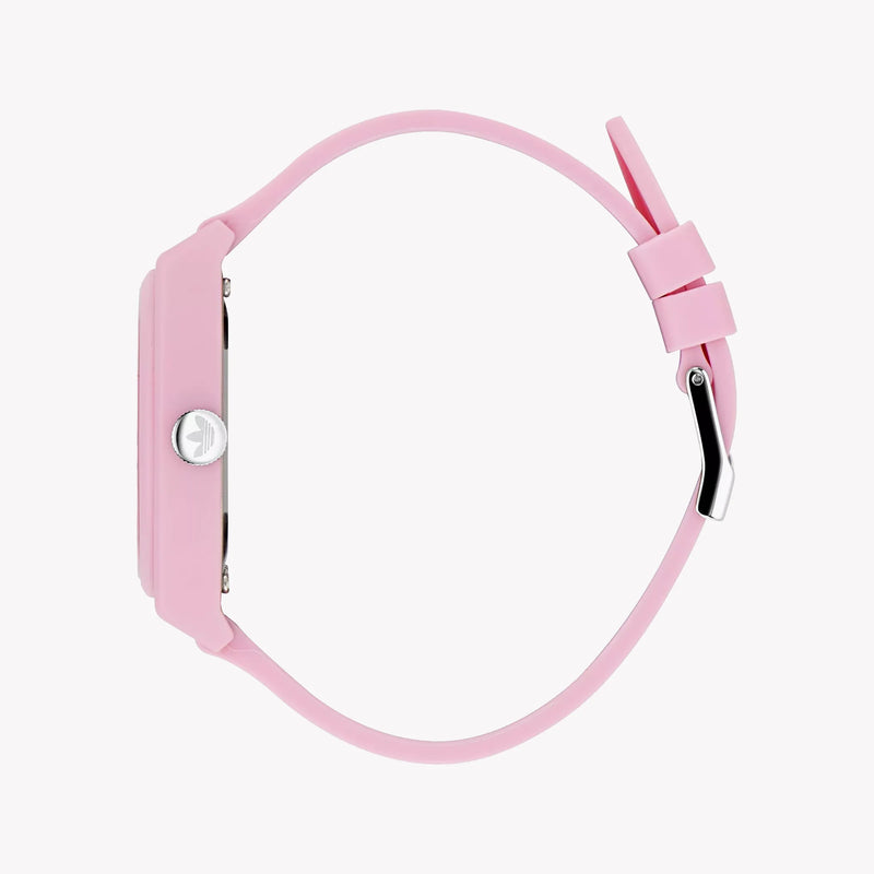 Adidas Women's Pink Rubber Watch, Synthetic/White | Aost23553 by i-watch
