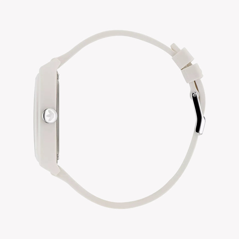 Adidas Unisex White Resin Watch | Aost23048 by i-watch