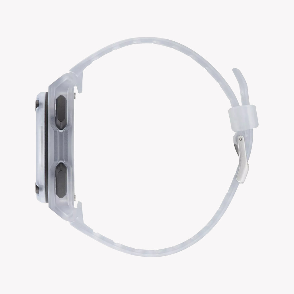 Adidas Unisex Transparent Silicone Watch, Black Dial | Aost23057