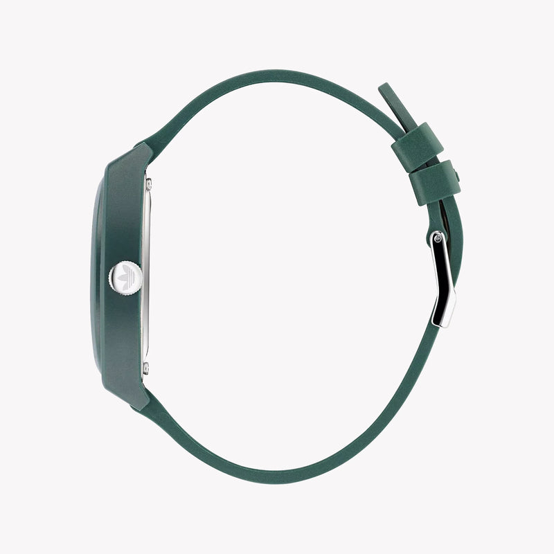 Adidas Unisex Green Rubber Watch | Aost22566 by i-watch