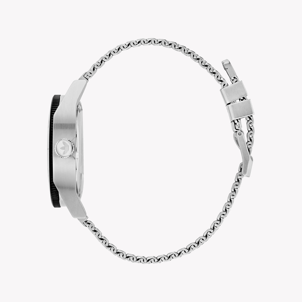 Adidas Men's Silver Stainless Steel Watch, Green Dial | Aofh22005