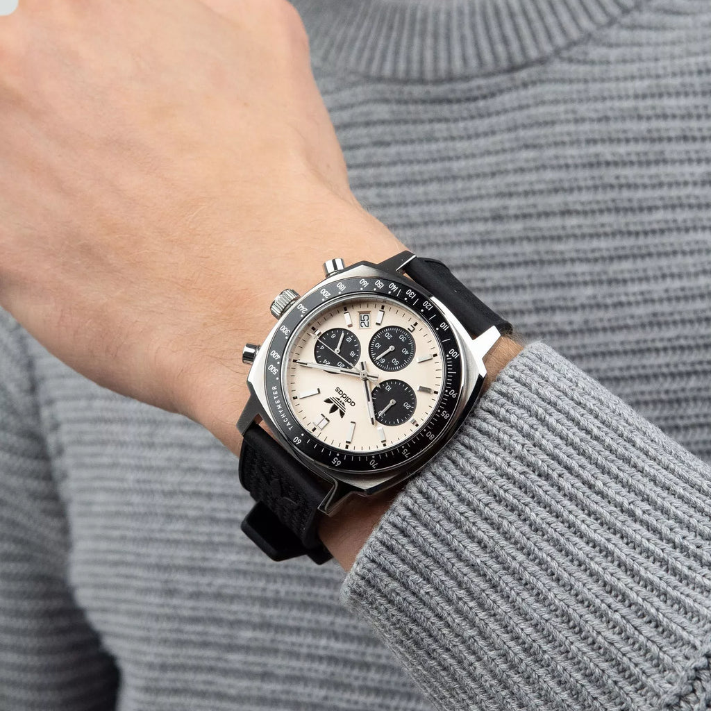 Adidas Unisex Stainless Steel/Black Rubber Watch | Aofh23503