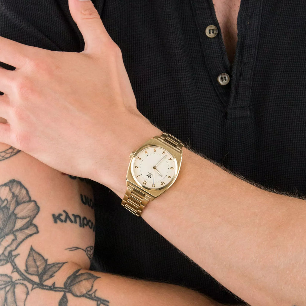 Adidas Unisex Gold Watch, Stainless Steel | Aosy22026