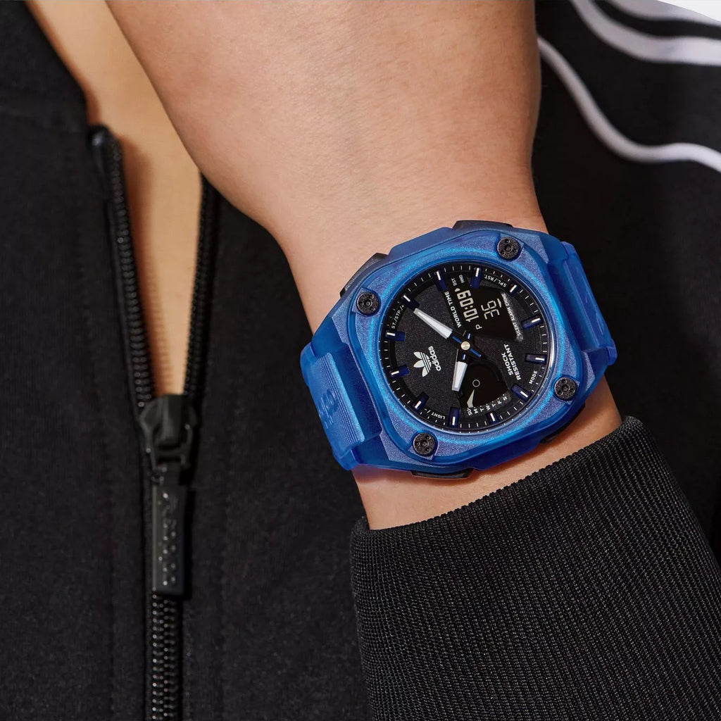 Adidas Unisex Blue Synthetic Watch | Aost23058