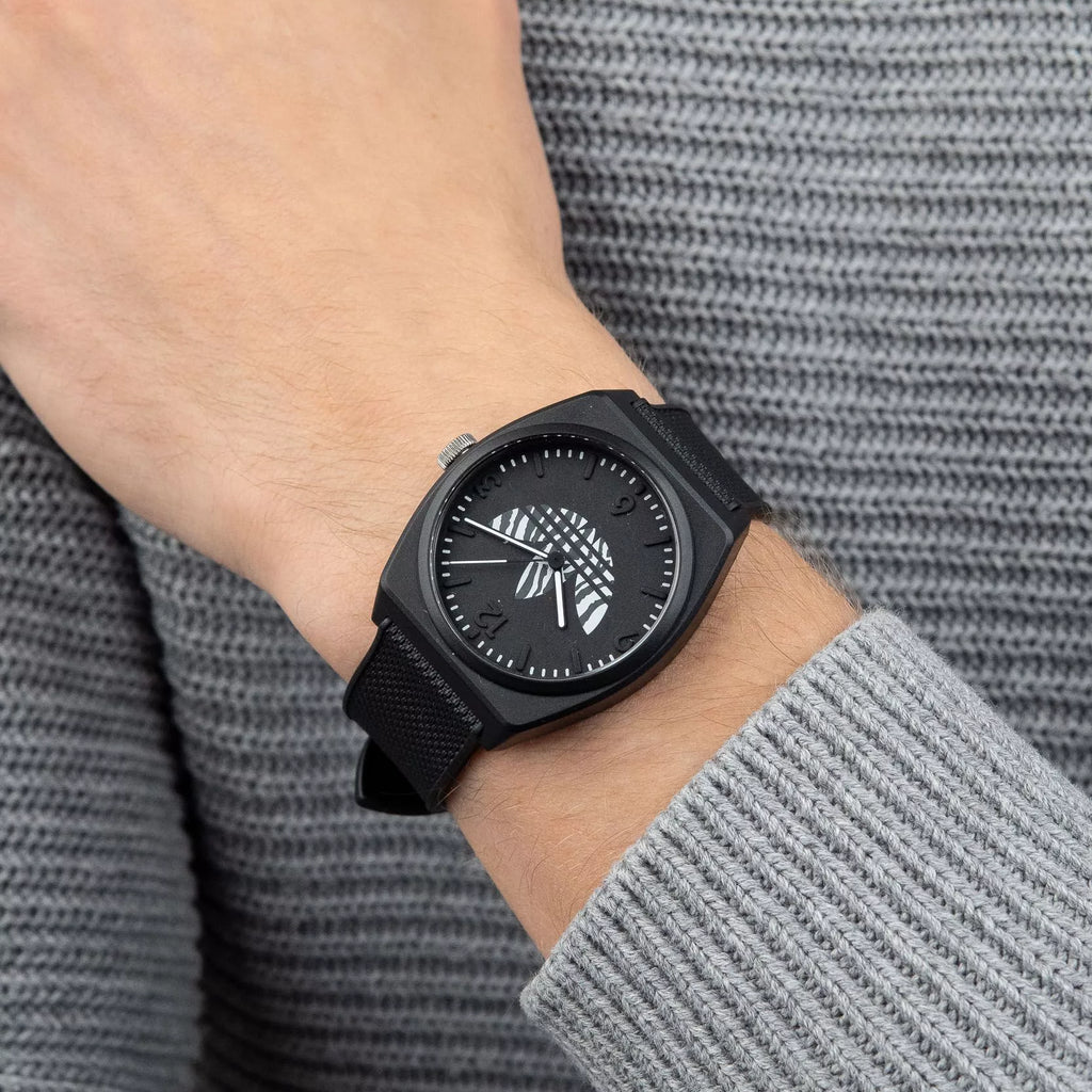 Adidas Unisex Black Rubber Watch | Aost23551