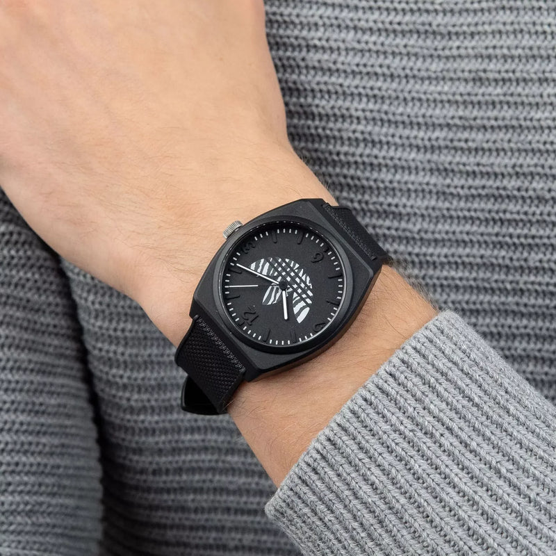 Adidas Unisex Black Rubber Watch | Aost23551 by i-watch