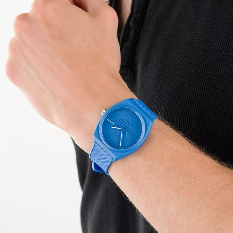 Adidas Unisex Blue Resin Watch | Aost22033 by i-watch