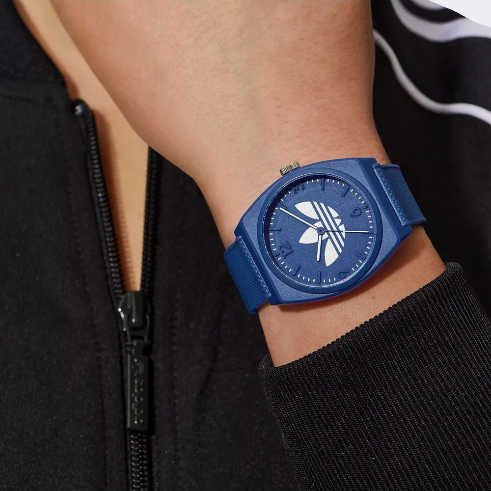 Adidas Unisex Blue Silicone Watch | Aost23049 by i-watch