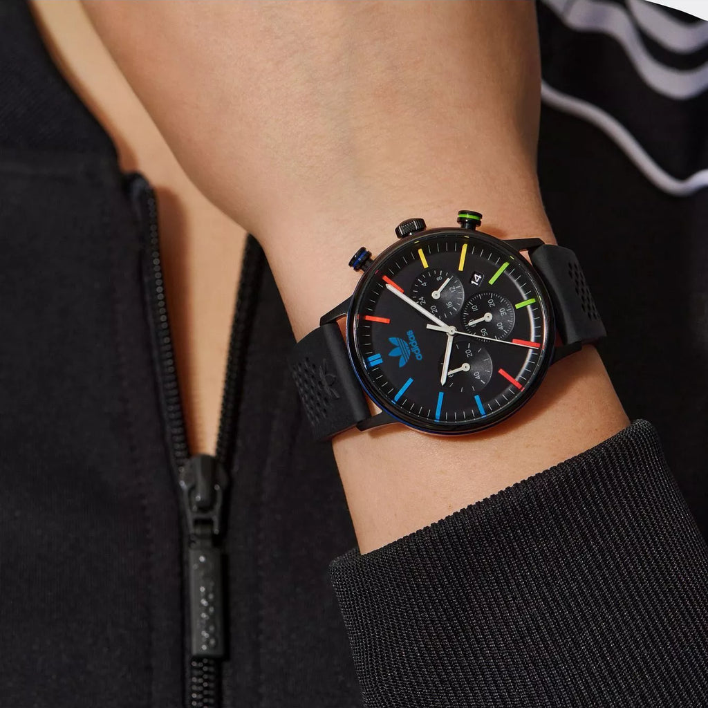 Adidas Unisex Black Silicone Watch | Aosy23021