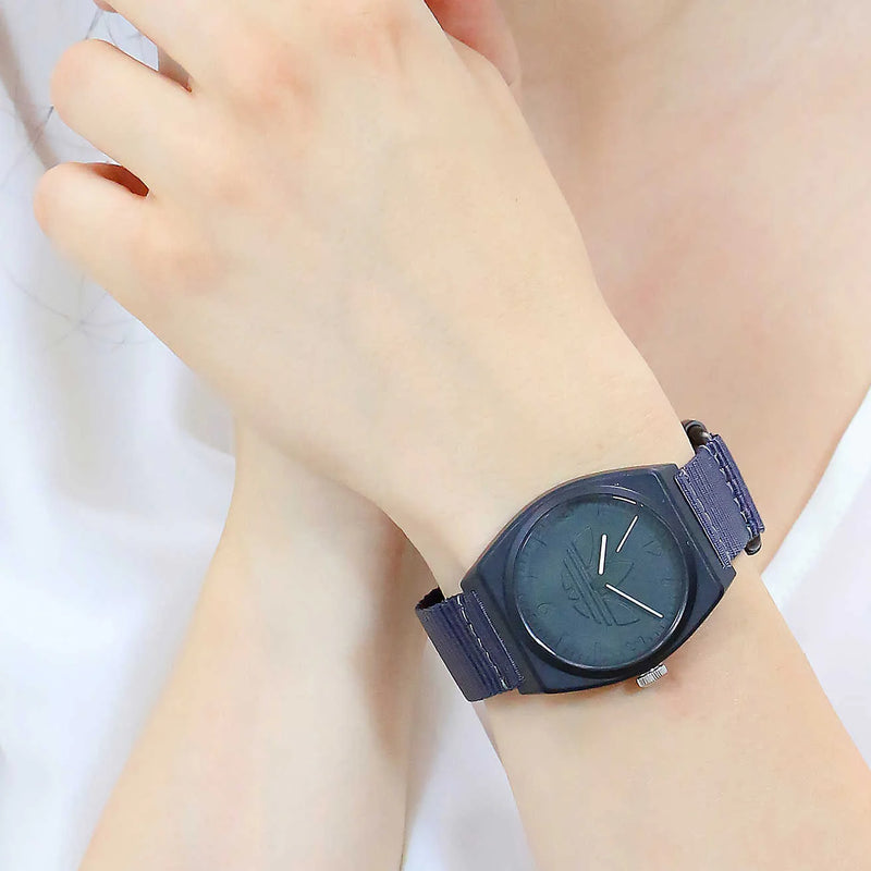 Adidas Unisex Resin Black/Blue Watch | Aost22041 by i-watch