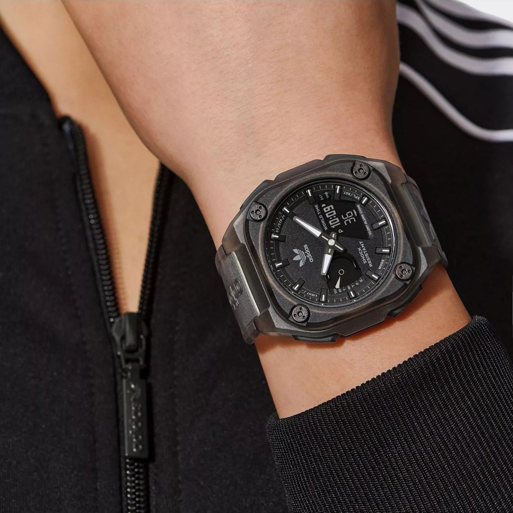 Adidas Unisex Brown Silicone Watch | Aost23059