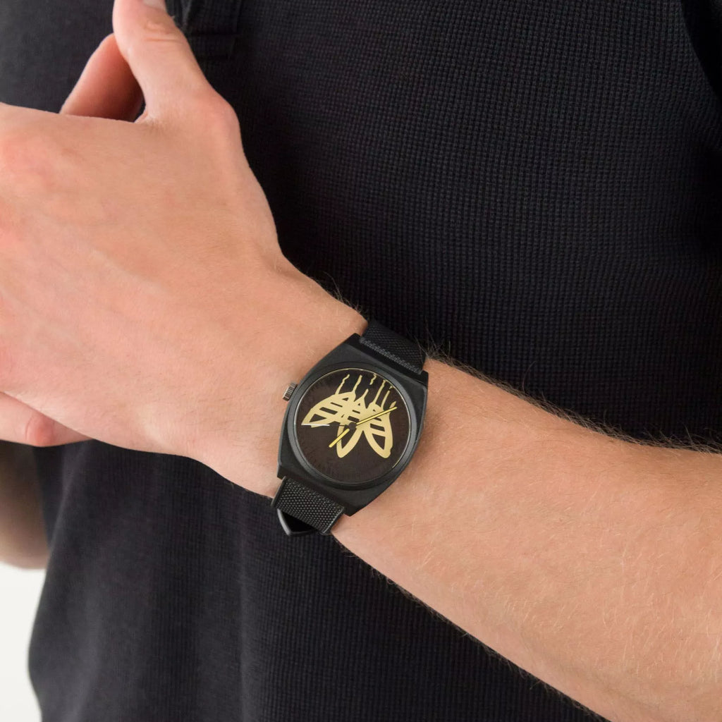 Adidas Women's Black Resin Watch, Black & Yellow | Aost22038