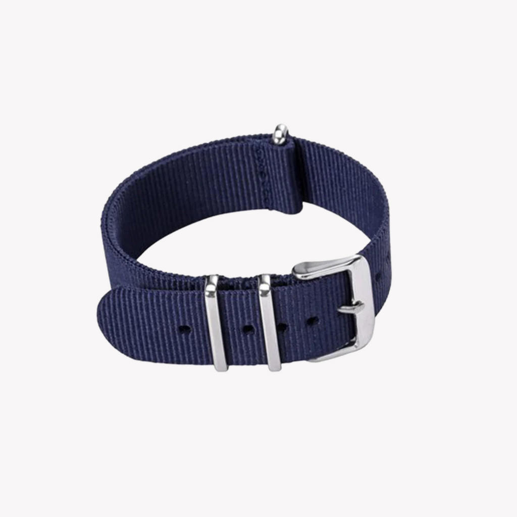 Zink Men's Dark Blue Nylon Watch Band | Znb002dbs