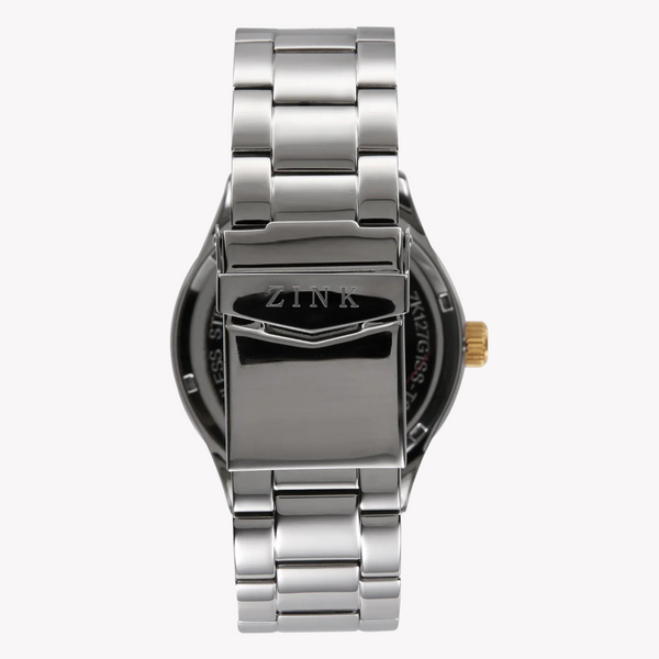 Zink Men's Silver Stainless Steel Analog Watch | Zk127g1ss-T6