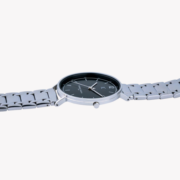 Pierre Cardin Men's Silver Stainless Steel Watch, Black Dial | Cbn.3013 by i-watch