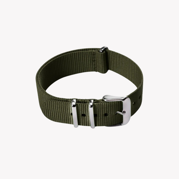 Zink Men's Nylon Watch Band - Green | Znb002dgs