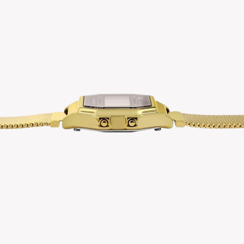 Q&Q Women's Gold Women's Watch, Black Digital Dial | M173J027Y