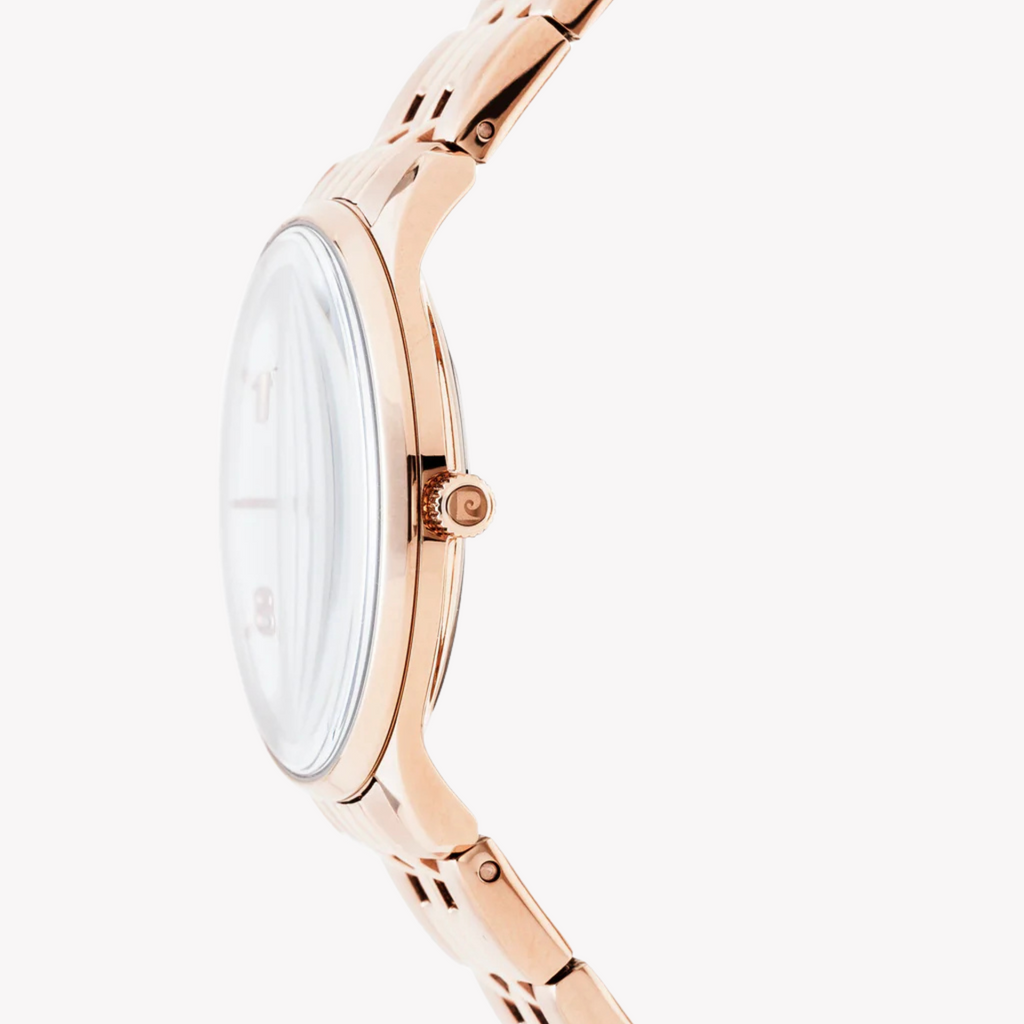 Pierre Cardin Women's Rose Gold Watch, White Dial | Pc902722f120