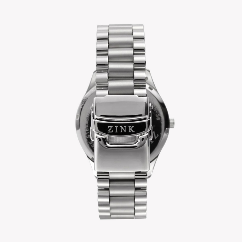 Zink Men's Silver Stainless Steel Quartz Watch | Zk130g5s-36 by i-watch