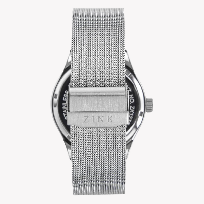 Zink Men's Silver Stainless Steel Analog Watch | Zk127g1ms-16 by i-watch