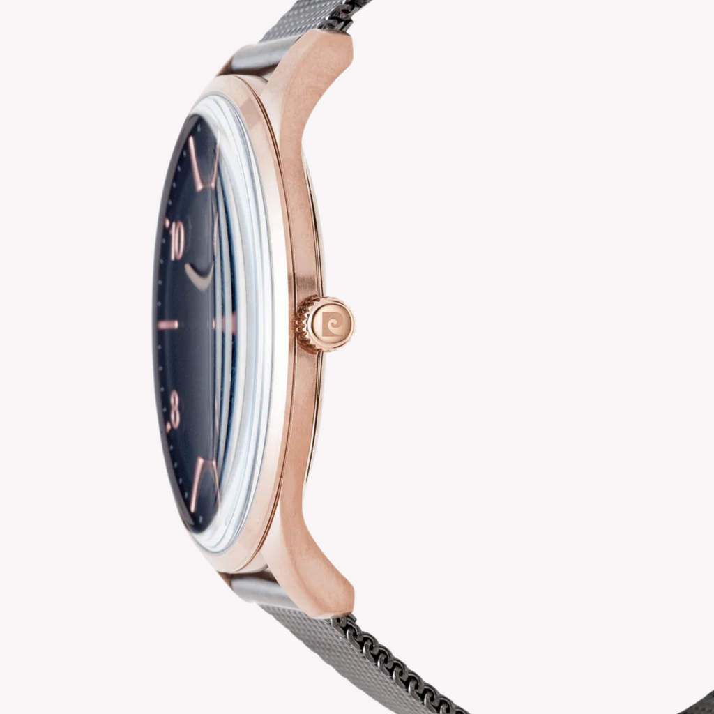 Pierre Cardin Men's Black & Rose Gold Watch, Stainless Steel | Pc902711f109