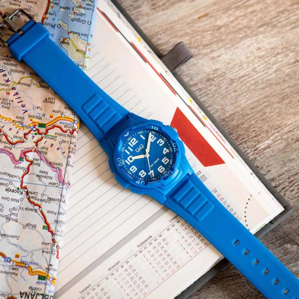 Q&Q Men's Blue Watch, Blue Dial | V31A-002VY