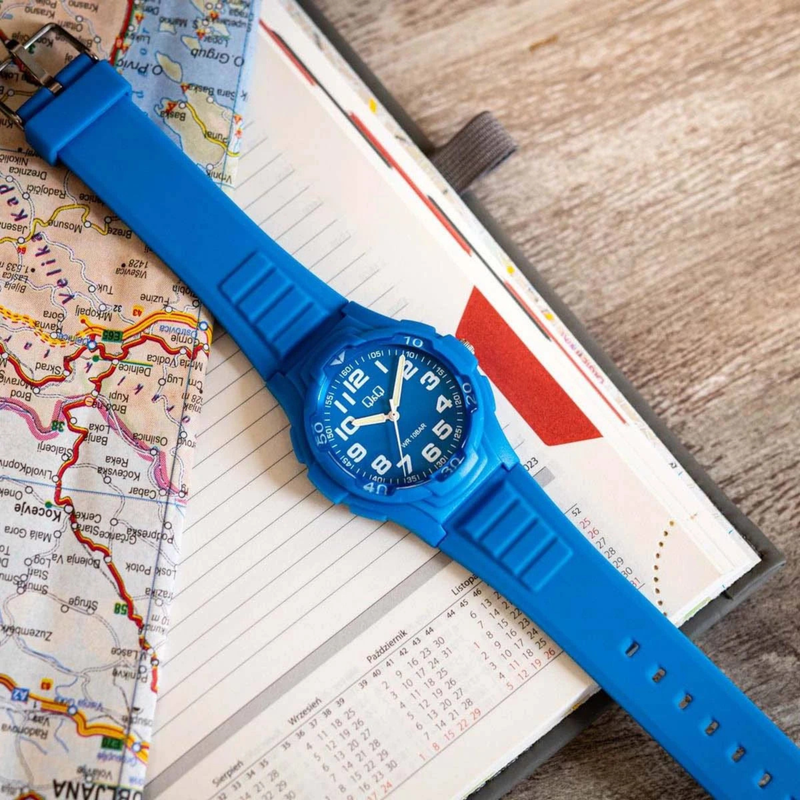 Q&Q Men's Blue Watch, Blue Dial | V31A-002VY