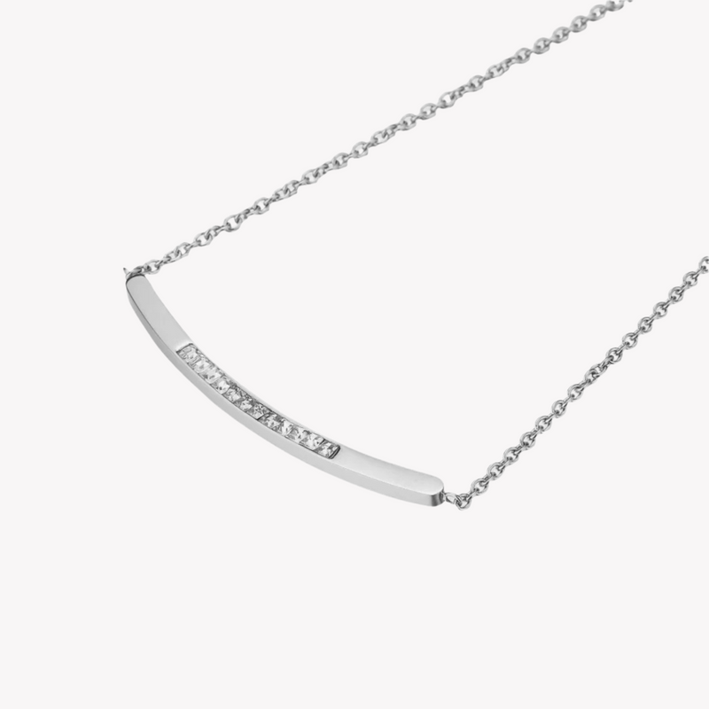 Zink Women's Silver Stainless Steel Necklace | Zfnl001ss by i-watch
