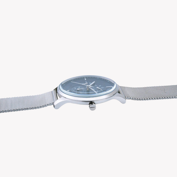 Pierre Cardin Men's Silver Stainless Steel Watch, Blue Dial | Pc902731f121 by i-watch