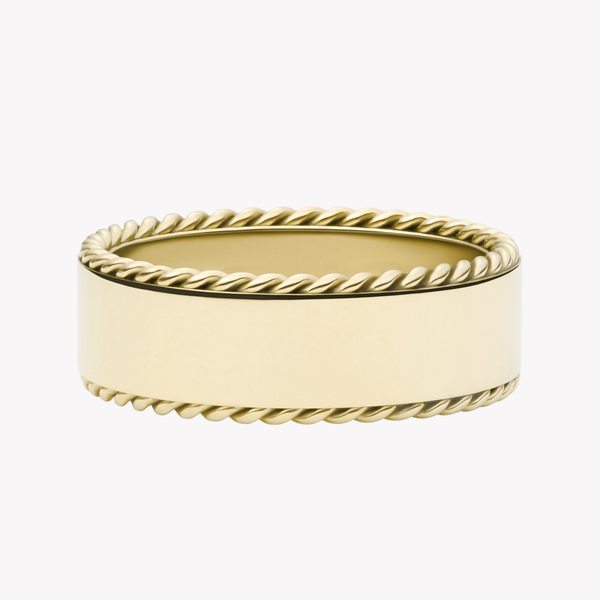 Fossil Women's Gold-Tone Ring, Stacked Band Design | JF04135710508