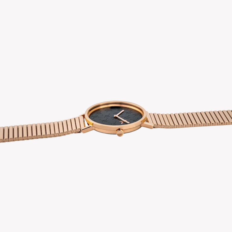 Pierre Cardin Women's Rose Gold Watch, Black Dial | Cbv.1513 by i-watch