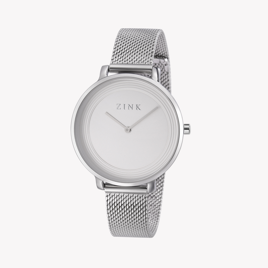 Zink Women's Silver Stainless Steel Watch | Model Zk129l1ms-16