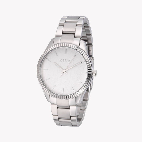 Zink Women's Silver Stainless Steel Analog Watch | Zk128l1ss-16