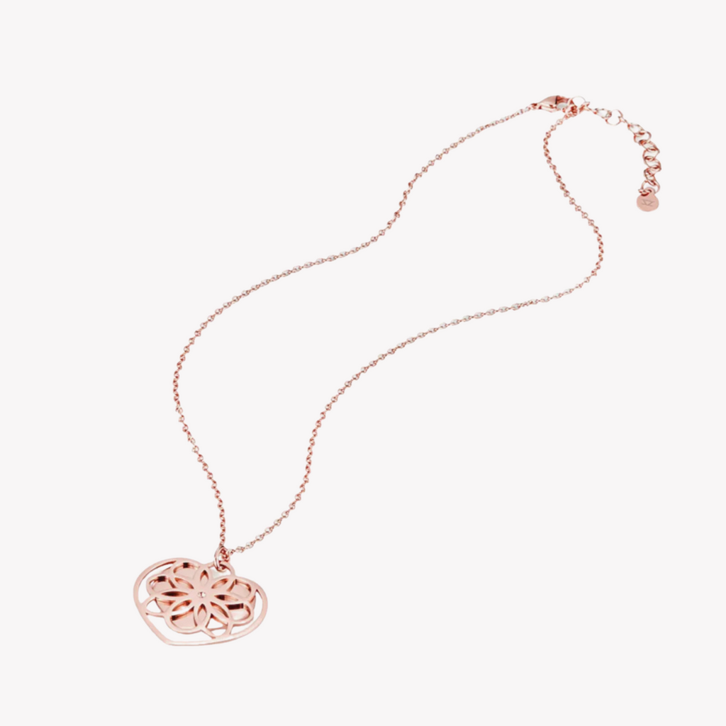 Zink Women's Rose Gold Stainless Steel Necklace | Zfnl004rg