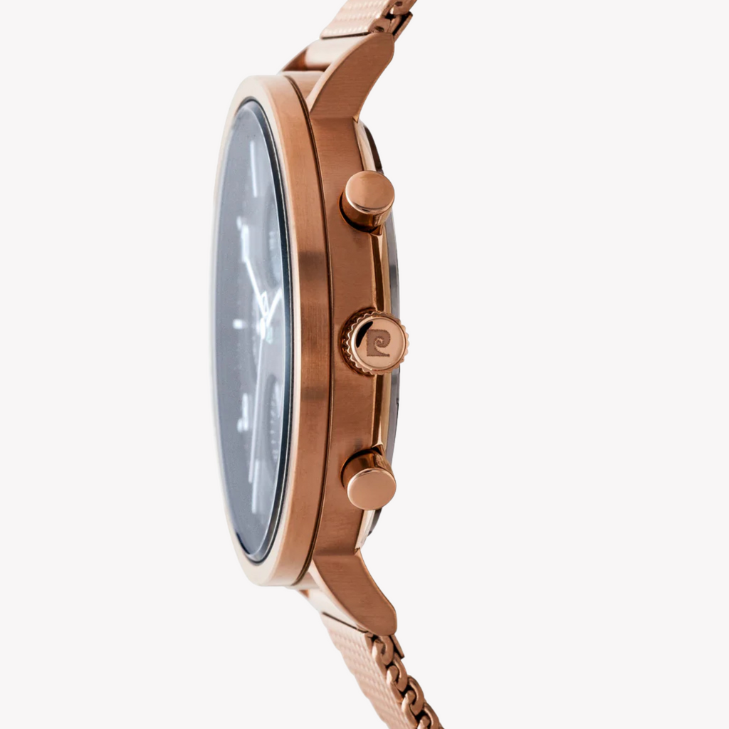 Pierre Cardin Men's Rose Gold Watch, Black Dial | Pc902641f18