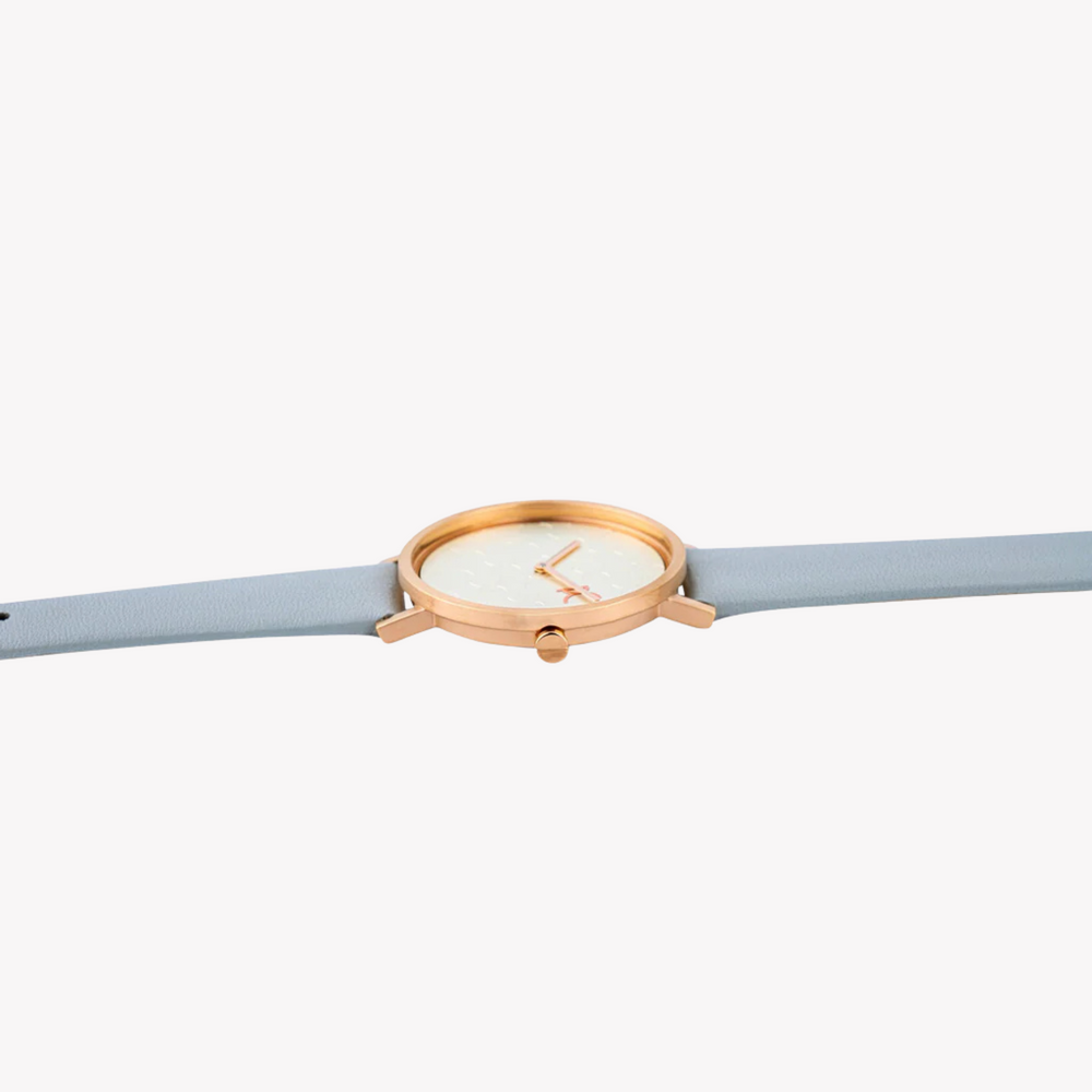 Pierre Cardin Women's Gray Leather Watch, Rose Gold Case | Cbv.1520 by i-watch