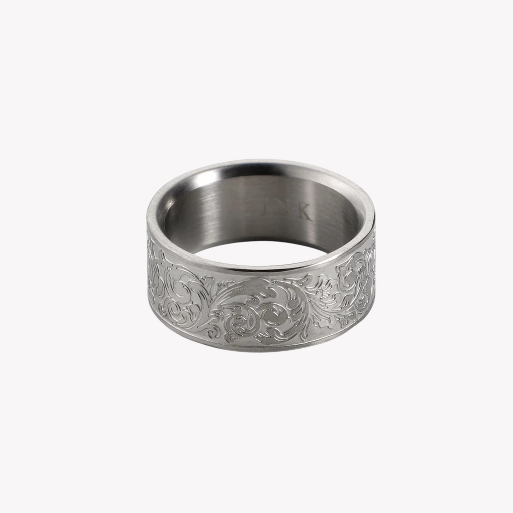 Zink Men's Silver Stainless Steel Ring | Zjrg038s