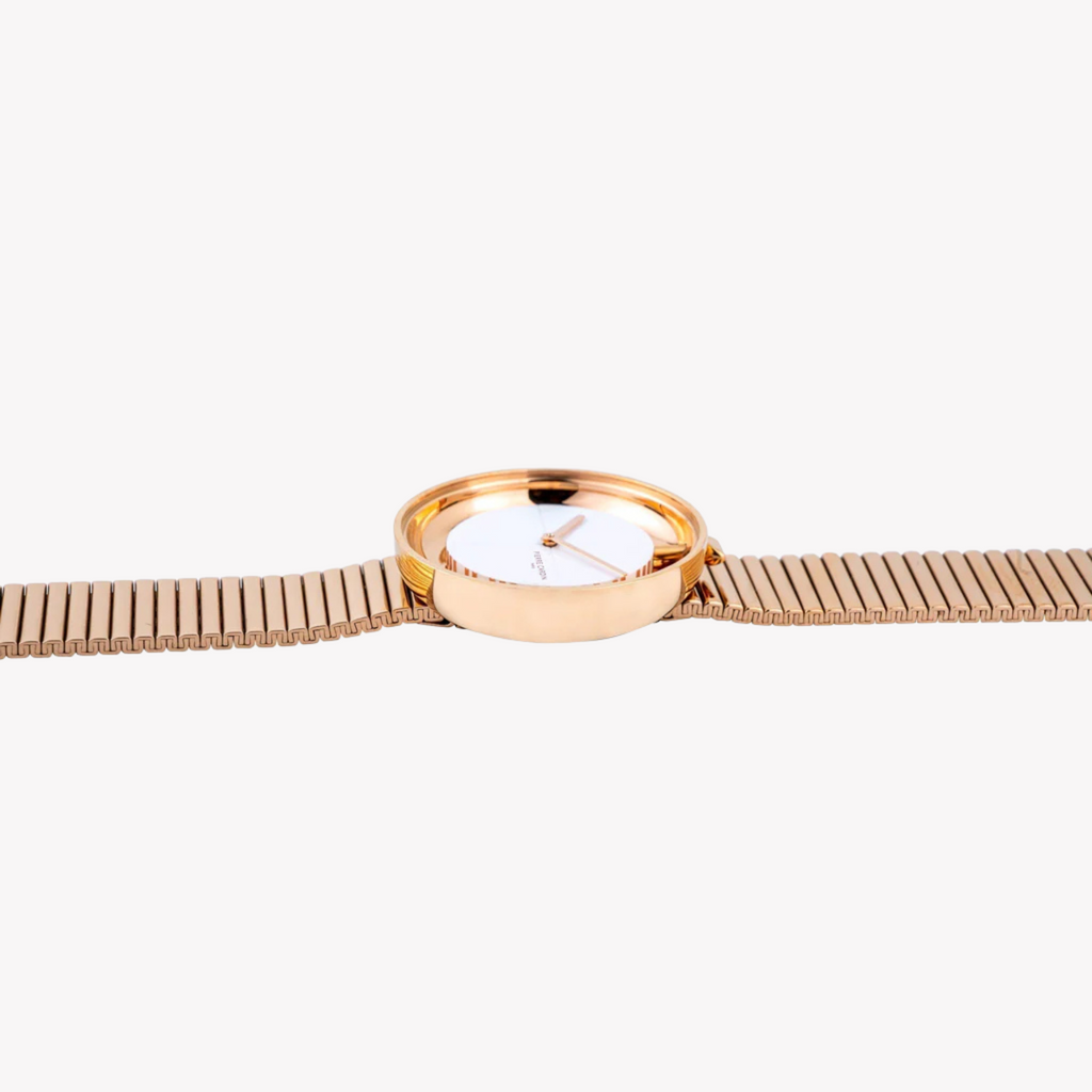 Pierre Cardin Women's Rose Gold Watch, White Dial | Cma.0017
