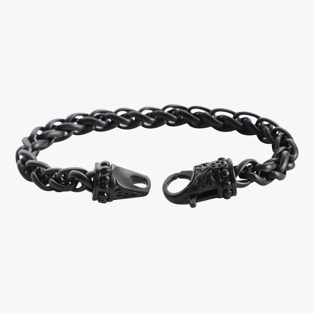 Zink Men's Black Stainless Steel Bracelet | Zjbc052b