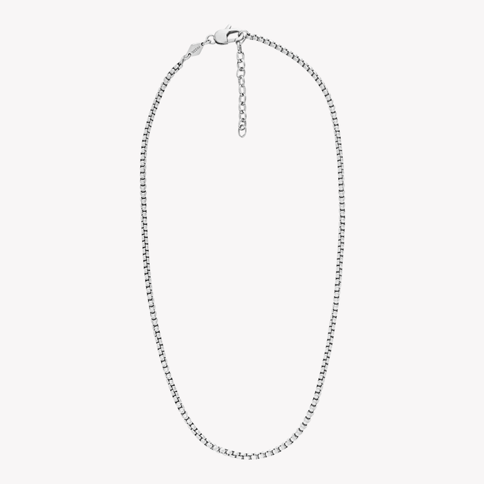 Fossil Men's Silver Necklace, Stainless Steel Chain | JF04505040