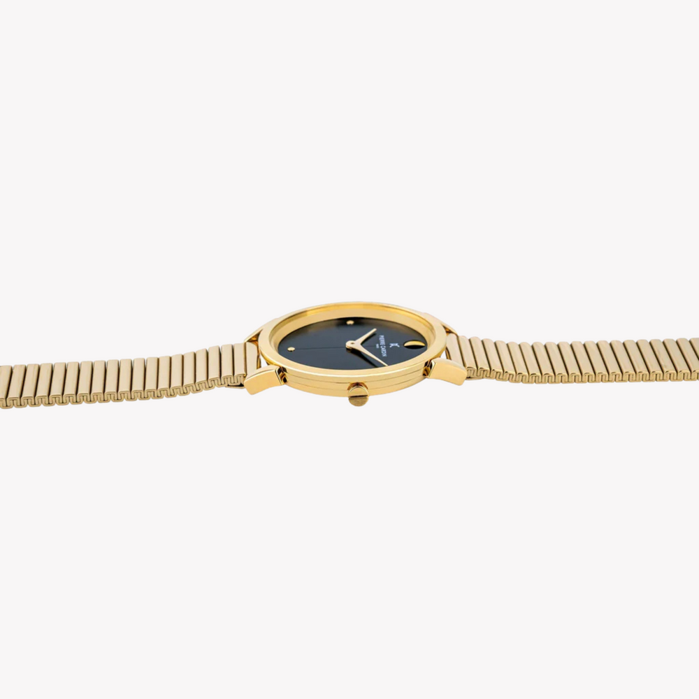 Pierre Cardin Women's Gold Stainless Steel Watch, Black Dial | Cpi.2529 by i-watch