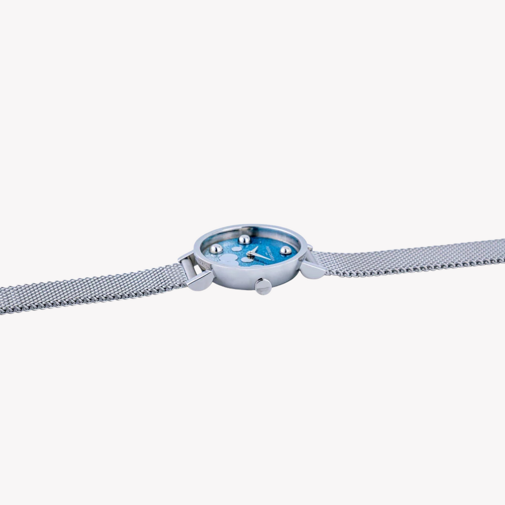 Pierre Cardin Women's Silver & Blue Watch, Stainless Steel | Ccm.0512