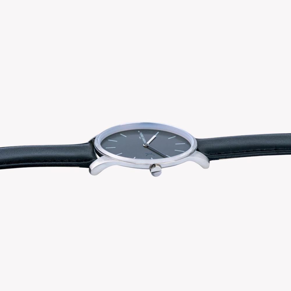 Pierre Cardin Men's Black Leather Watch, Gray Dial | Cba.4003 by i-watch