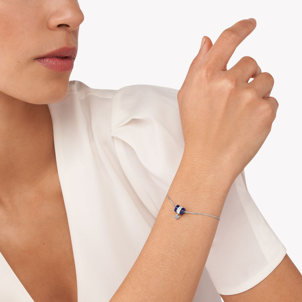 Emporio Armani Women's Silver Bracelet, PavÃ© Eagle Logo | EG3572040